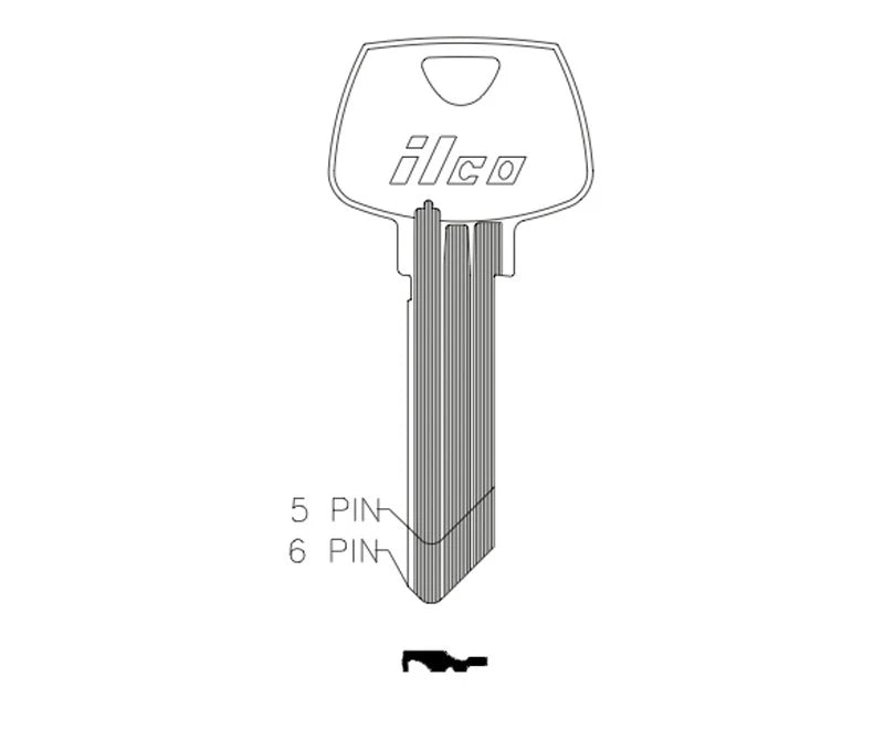 Key Blank O1007RB (6 Pin)