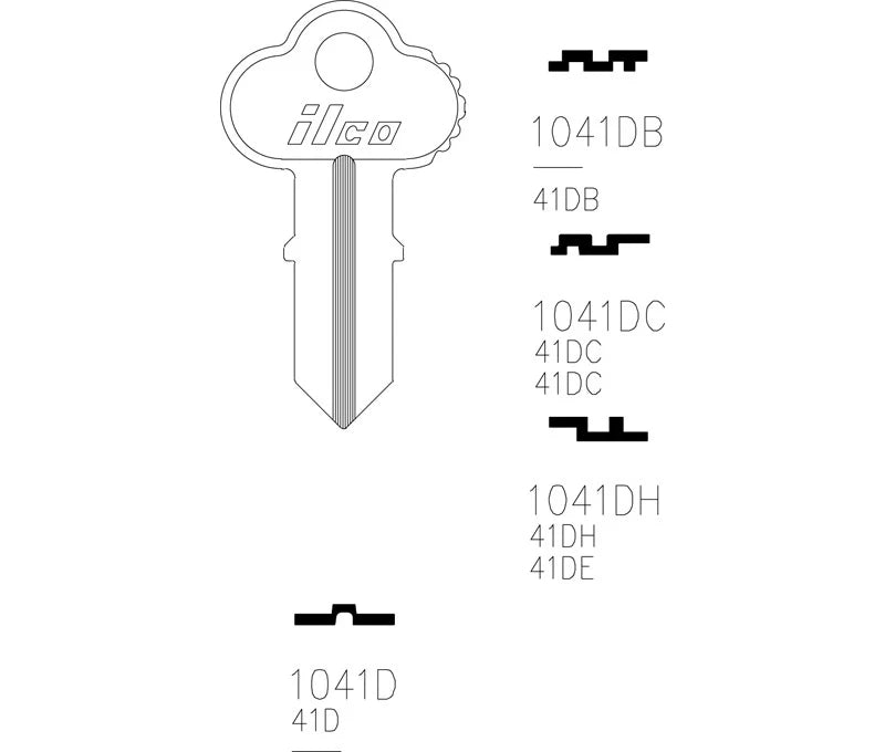 Key Blank 1041D
