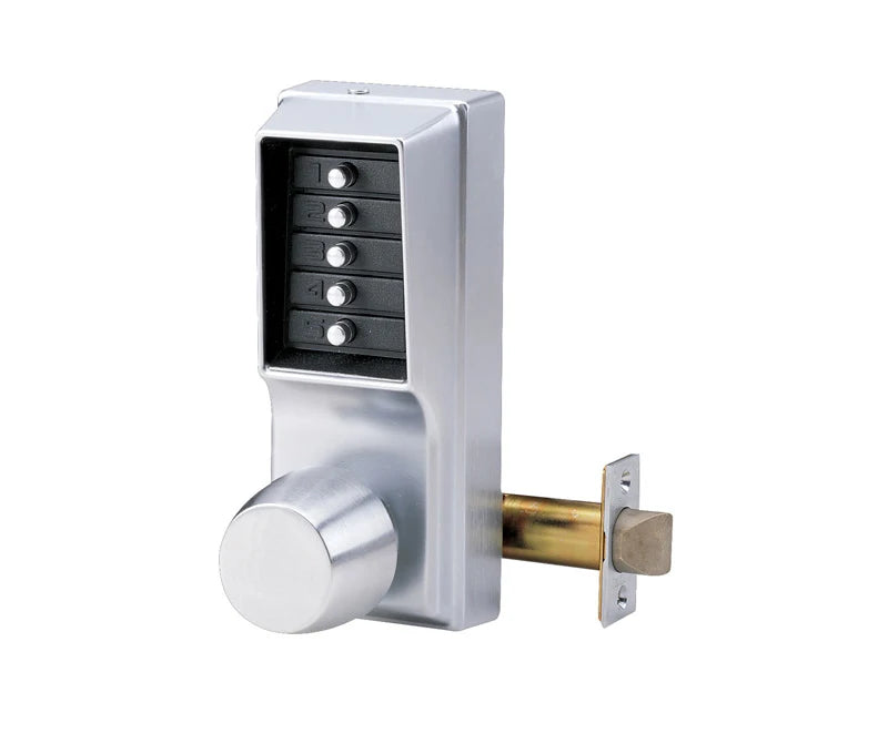 SIMPLEX PUSH BUTTON KNOB NO KEY OVERRIDE SATIN CHROME - 1011 26D 41 013258
