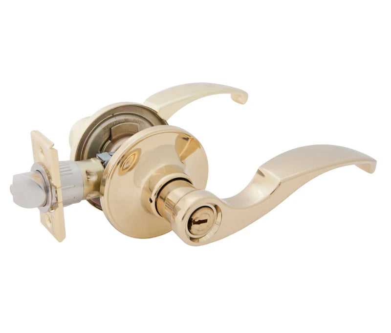 LSDA GRADE 3 ENTRY LEVER LASALLE BRASS WEISER KEYWAY