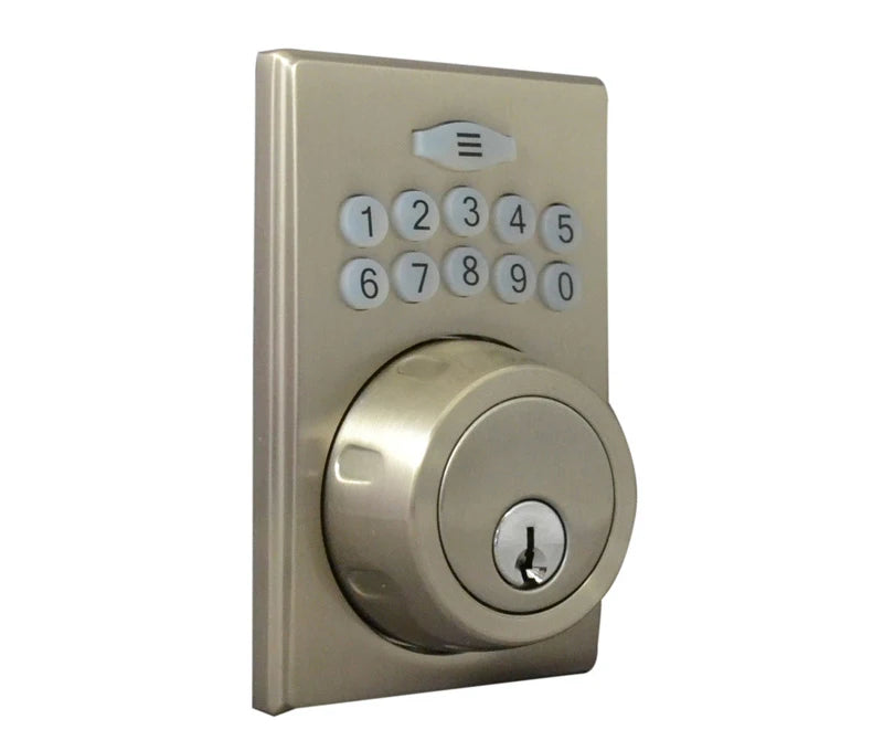 LSDA GRADE 3 ELECTRONIC DEADBOLT SATIN NICKEL KWIKSET KEYWAY