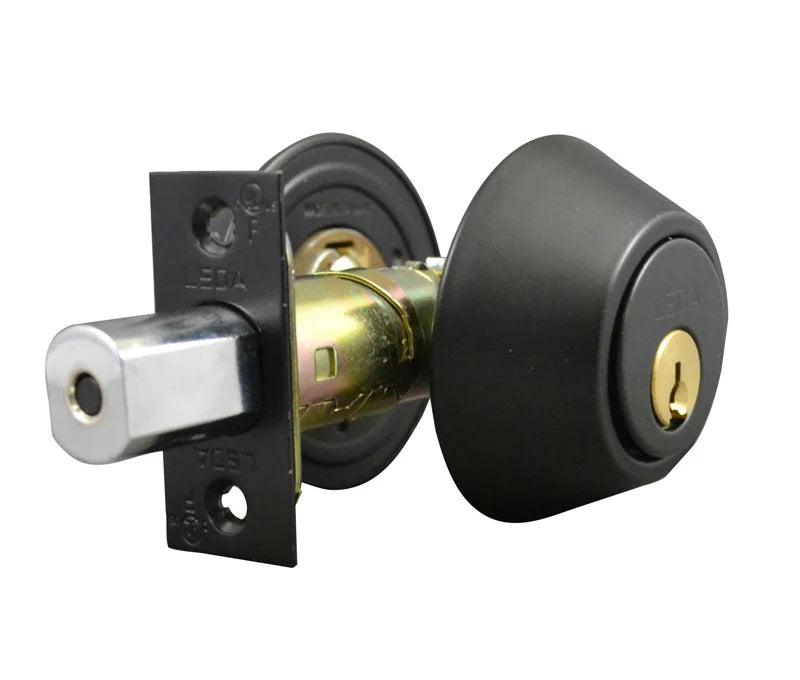 LSDA GRADE 3 DOUBLE CYLINDER DEADBOLT MATTE BLACK