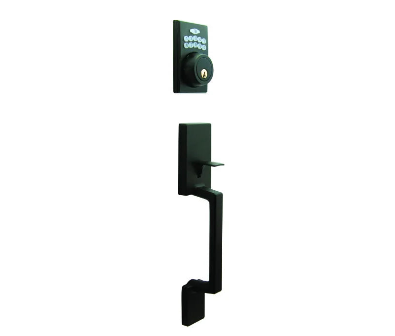 LSDA GRADE 3 HANDLESET WITH ELECTRONIC DEADBOLT SQUARE ROSE KWIKSET 182661 - 40EPA19NE K