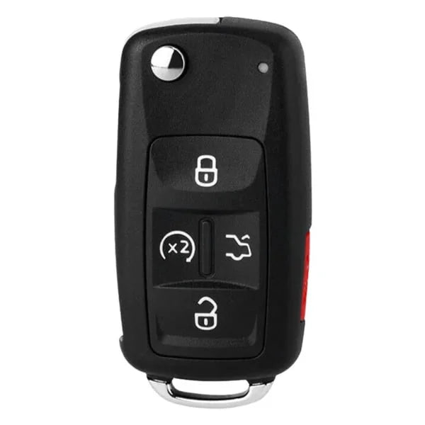 2011-2016 Volkswagen / 4-Button Flip Key / (OEM Refurb)