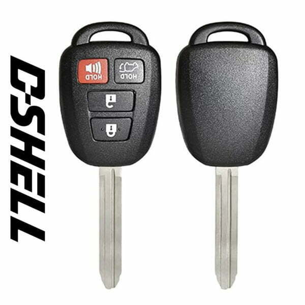 2012 – 2015 Toyota 4-Button Remote Head Key D-SHELL BDM