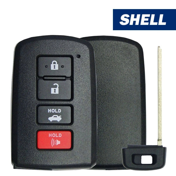 2012-2019 Toyota / 4-Button Smart Key SHELL (Aftermarket)