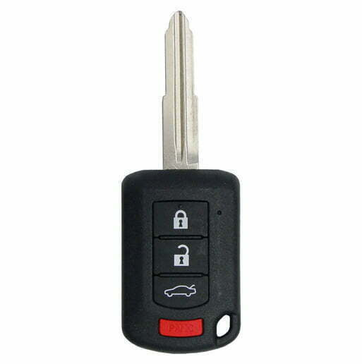 2016-2017 Mitsubishi Lancer / 4-Button Remote Head Key / PN: 6370B945 / FCC: OUCJ166N (Aftermarket)