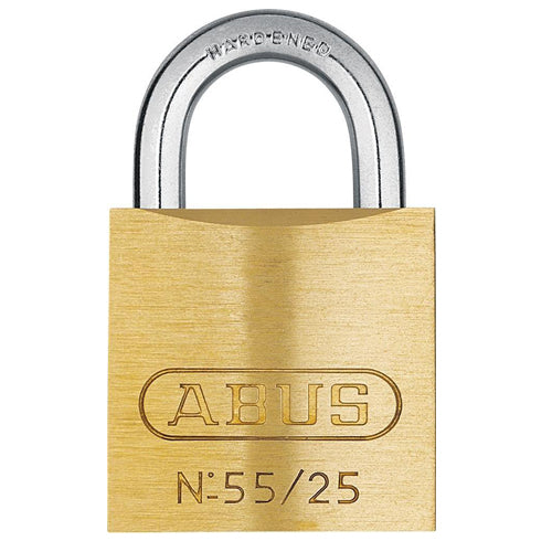 Abus 55/25 1" Brass Padlock (Keyed Different)