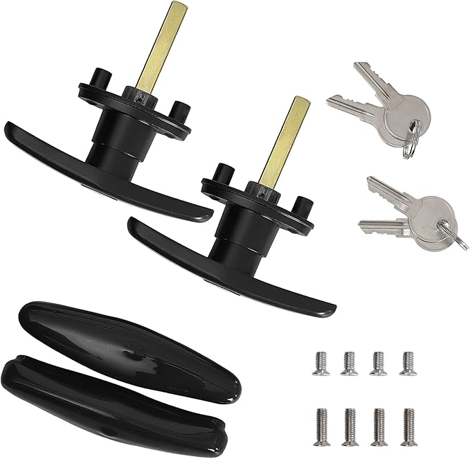T-Handle for Truck Camper Shell Truck Cap Locking T-Handle with Dust C