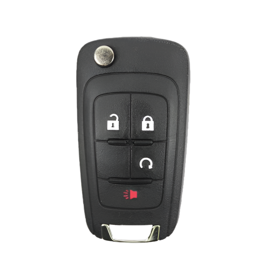 2010-2019 Chevrolet / 4-Button Flip Key SHELL (AFTERMARKET)