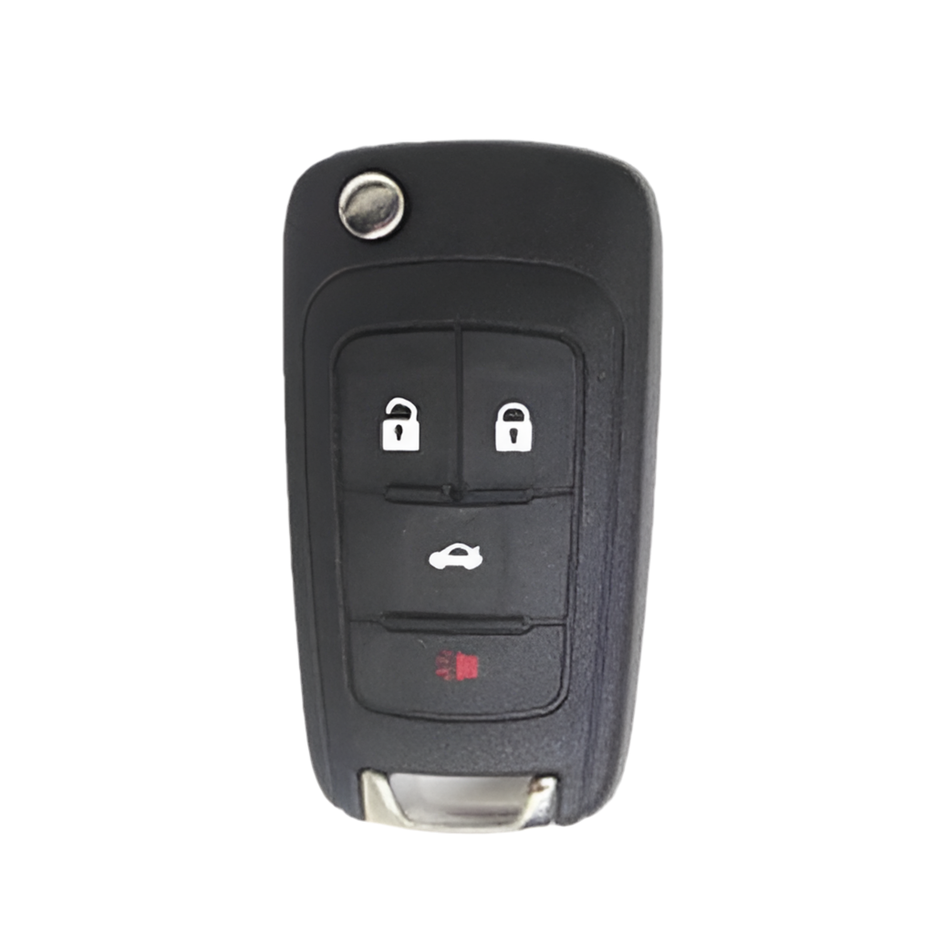 2010-2021 Chevrolet / 4-Button Flip Key / HU100 / PEPS (AFTERMARKET)