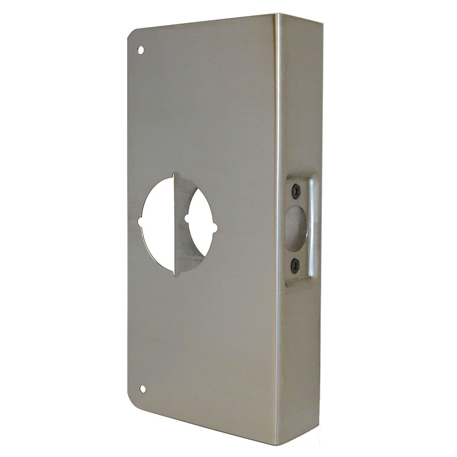 Halsco Wrap-around door plate HA-4S Stainless Steel