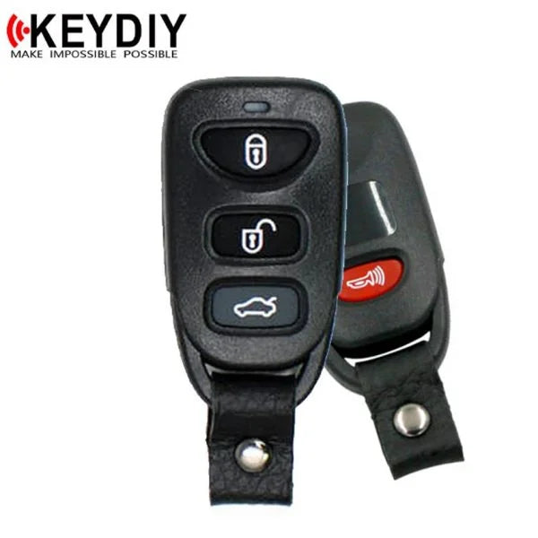 KEYDIY – Hyundai / Kia Style / 4-Button Universal Keyless Entry Remote – Black