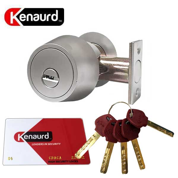 Kenaurd Silver High Security Single Cylinder Deadbolt