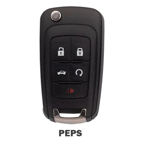 2010-2019 GM / 5-Button Flip Key / PEPS / (AFTERMARKET)