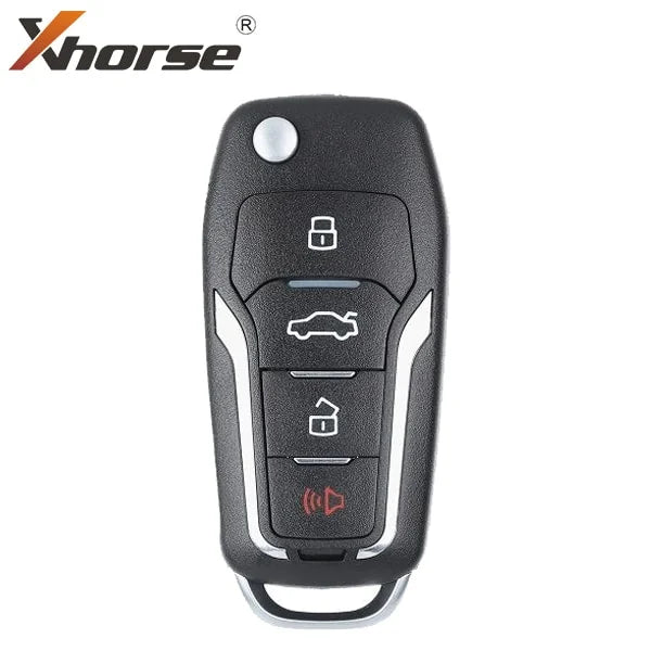 Xhorse – Ford Style / 4-Button Flip Remote Key for VVDI Key Tool / XNFO01EN (Wireless) XHS-XNFO01EN