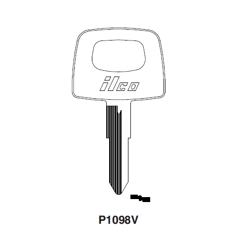 Vehicle Key Blank P1098V LUV1