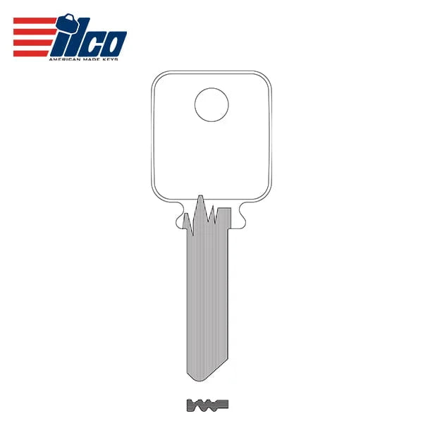 Key Blank 1638 Medeco 5 Pin Biaxial G3 Key Blank