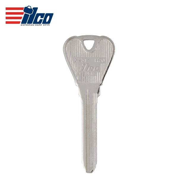 Vehicle Key Blank X231 H70 Ford Metal Head Key Blank