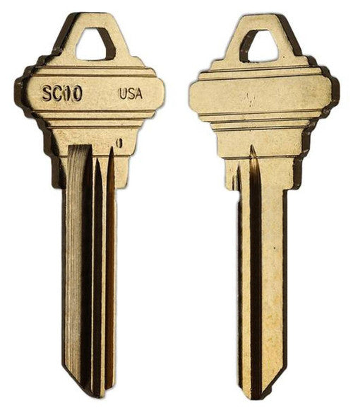 Key Blank A1145F SC10 (6 Pin) Brass