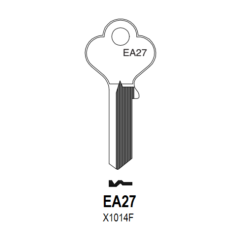Key Blank X1014F EA27