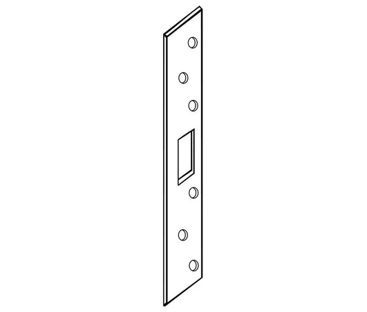 DON-JO SECURITY DEADBOLT STRIKE 8" X 1-3/8" SILVER