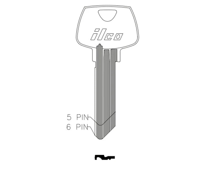 Key Blank O1007RA (6 Pin)