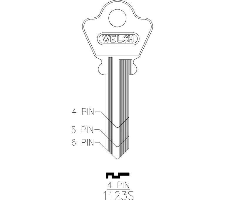 Key Blank 1123 (5 Pin)