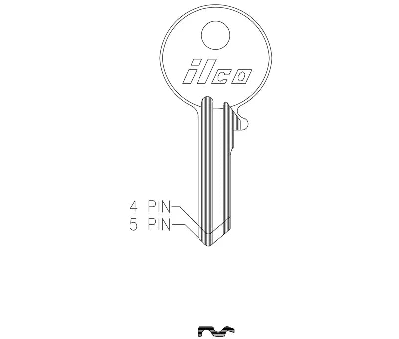Key Blank 997D (5 Pin)