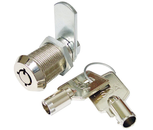 LSDA 1-1/8" CAM LOCK TUBULAR NICKEL KEYED DIFFERENT