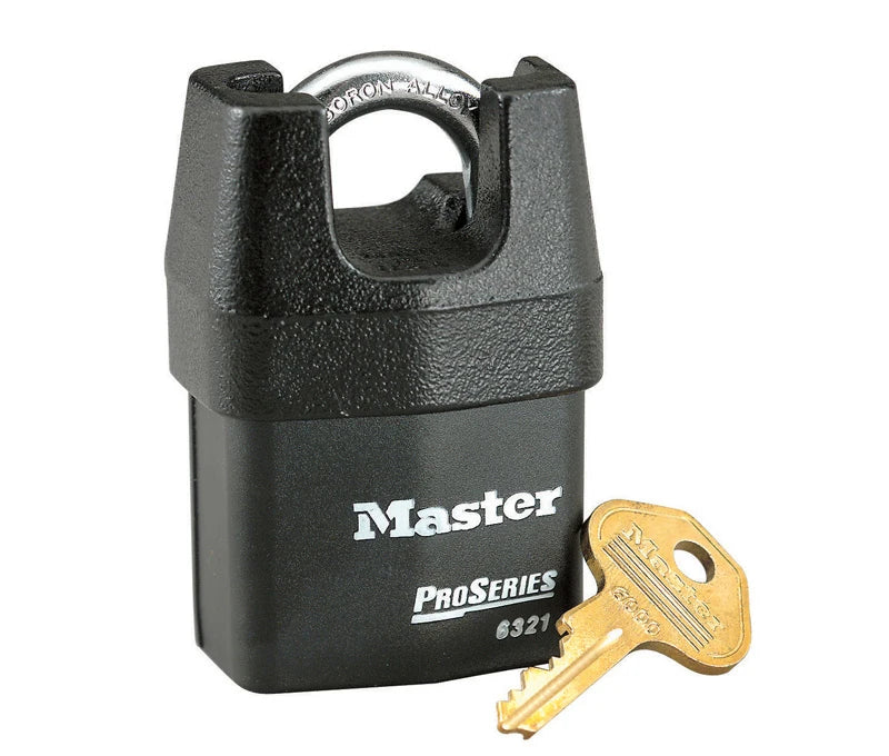 MASTER PADLOCK HIGH SECURITY SHROUDED 2-1/8" BODY -Keyed Different