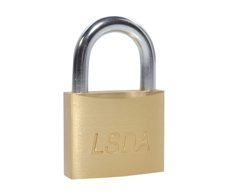 LSDA PADLOCK SOLID BRASS 40MM BODY 7/8" SHACKLE Keyed Alike