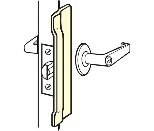 DON-JO 6" NARROW LATCH PROTECTOR SILVER