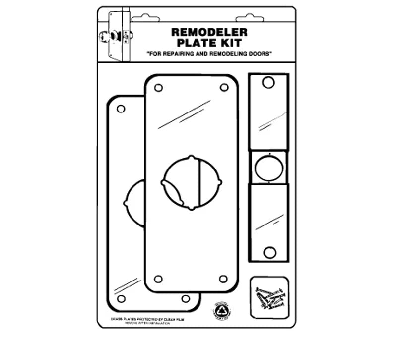 DON-JO REMODELER PLATE KIT 3-1/2" X 9" & EDGE FILLER