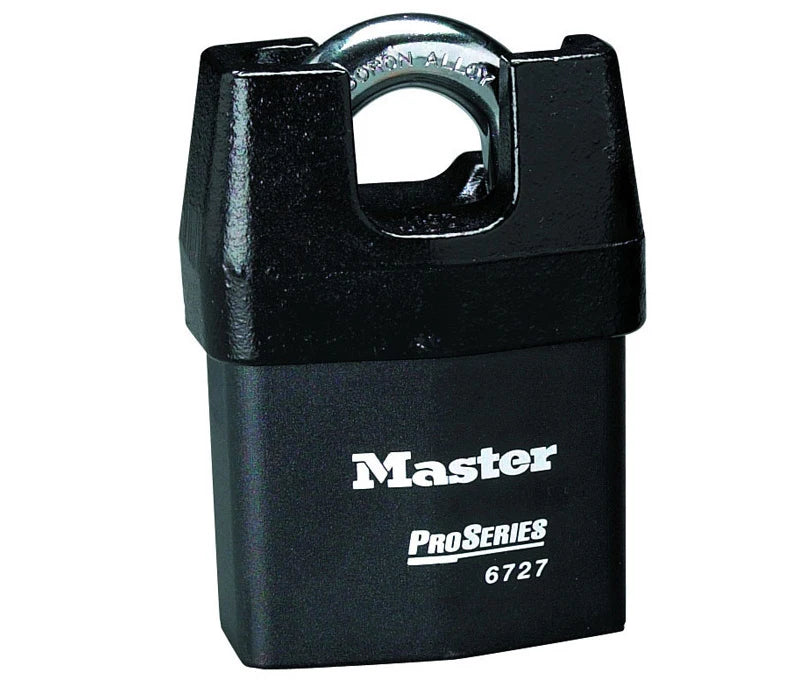 MASTER LOCK HIGH SECURITY PADLOCK WITH SHROUDED SHACKLE LESS CYLINDER 