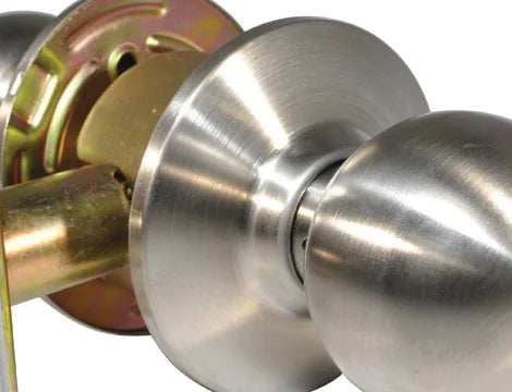 LSDA GRADE 2 PASSAGE KNOB BALL 2-3/4" UL STAINLESS STEEL