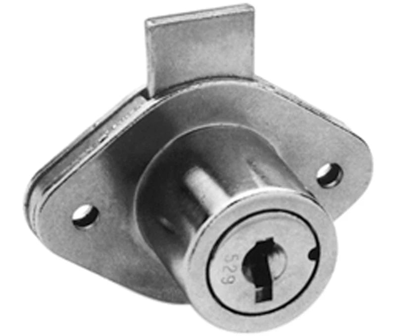 ILCO DRAWER LOCK 7/8" BRIGHT NICKEL KEYED DIFFERENT