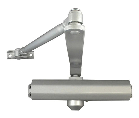LSDA GRADE 2 DOOR CLOSER ADJUSTABLE WITH BACKCHECK TRI PACK ALUMINUM