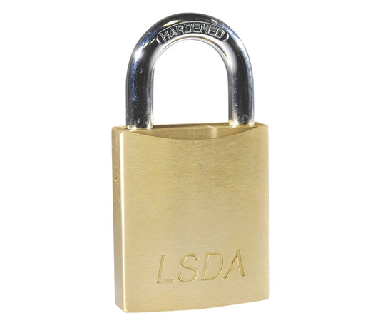 LSDA PADLOCK REKEYABLE BRASS SCHLAGE C 107495 - RK450SC4