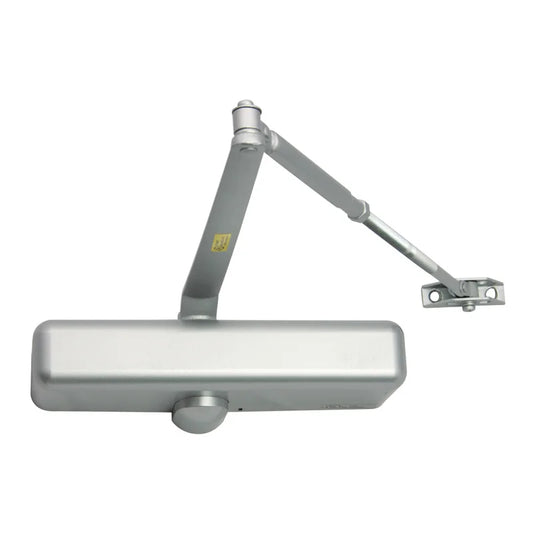 LSDA GRADE 1 DOOR CLOSER ADJUSTABLE 2-5 BACKCHECK WITH COVER ALUMINUM