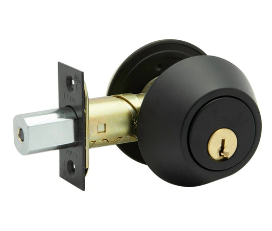 LSDA GRADE 3 DOUBLE CYLINDER DEADBOLT MATTE BLACK