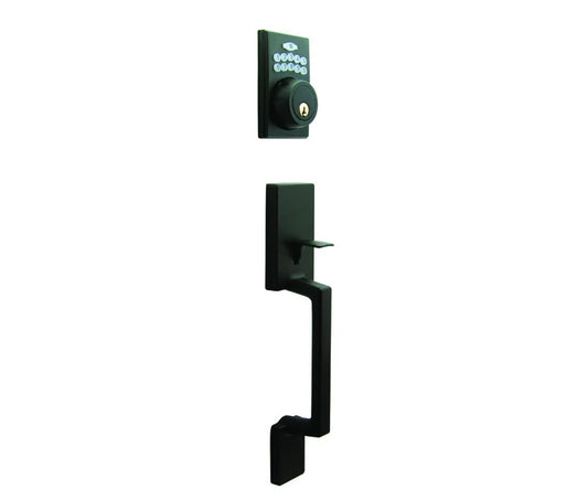 LSDA GRADE 3 HANDLESET WITH ELECTRONIC DEADBOLT SQUARE ROSE KWIKSET 182661 - 40EPA19NE K