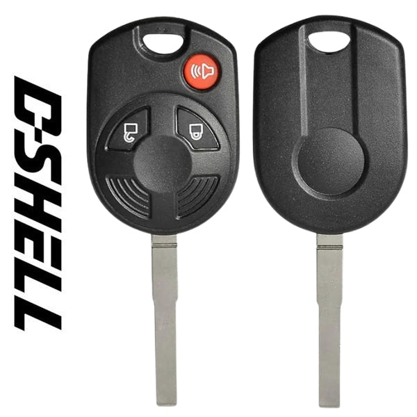 2001-2013 Ford / 3-Button Remote Head Key / D-SHELL / HU101 (Aftermarket) RHS-D-067