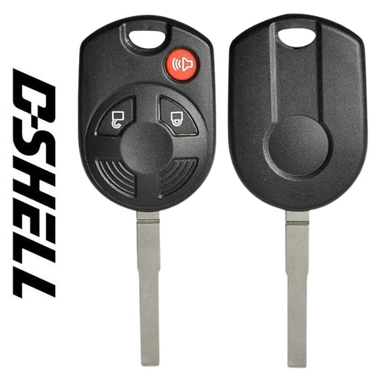 2001-2013 Ford / 3-Button Remote Head Key / D-SHELL / HU101 (Aftermarket) RHS-D-067