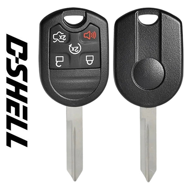 2001-2018 Ford / 5-Button Remote Head Key / D-SHELL / H72 (Aftermarket) RHS-D-060