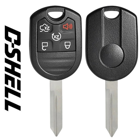 2001-2018 Ford / 5-Button Remote Head Key / D-SHELL / H72 (Aftermarket) RHS-D-060