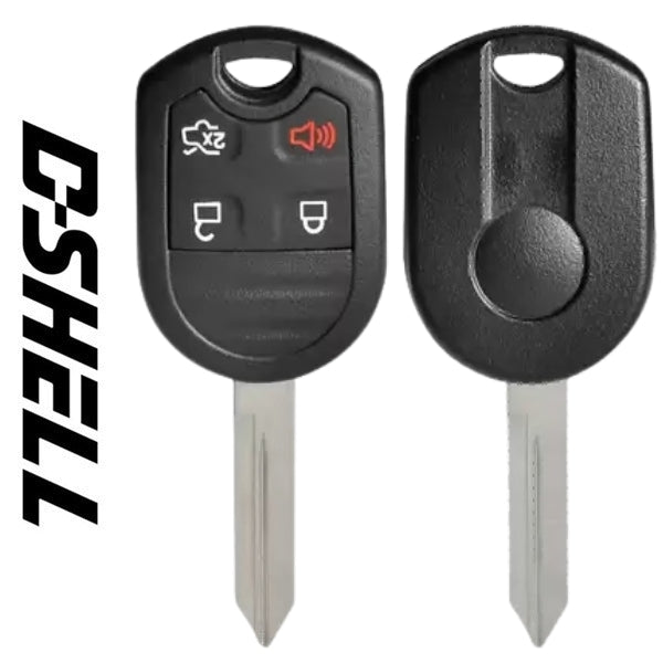 2006-2017 Ford / 4-Button Remote Head Key / D-SHELL