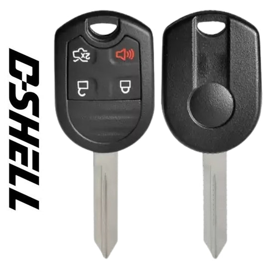 2006-2017 Ford / 4-Button Remote Head Key / D-SHELL