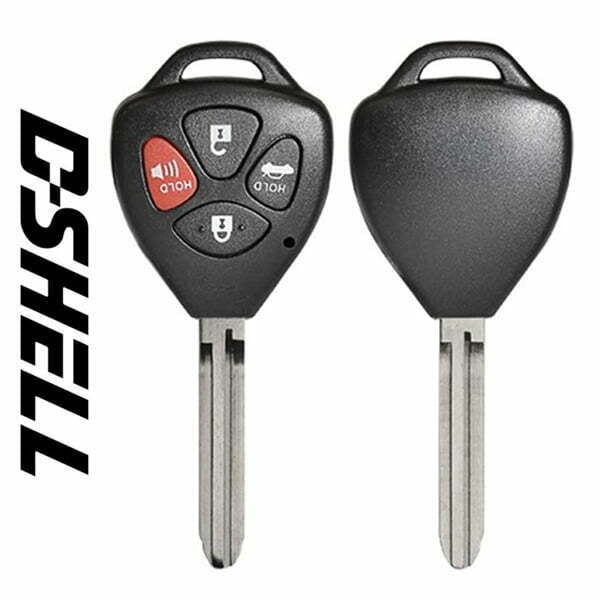2005-2019 Toyota / 4-Button Remote Head Key / D-Shell (Aftermarket) RHS-D-TR47