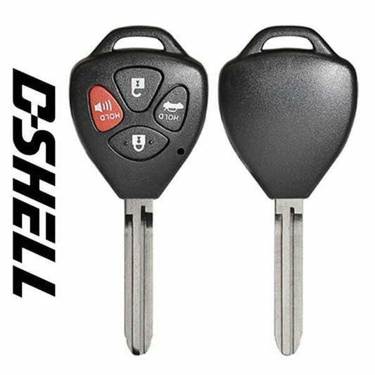 2005-2019 Toyota / 4-Button Remote Head Key / D-Shell (Aftermarket) RHS-D-TR47